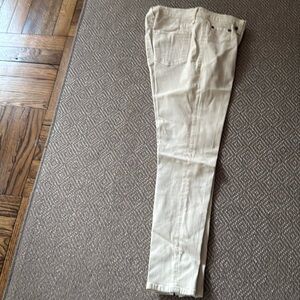 Skinny white jeans